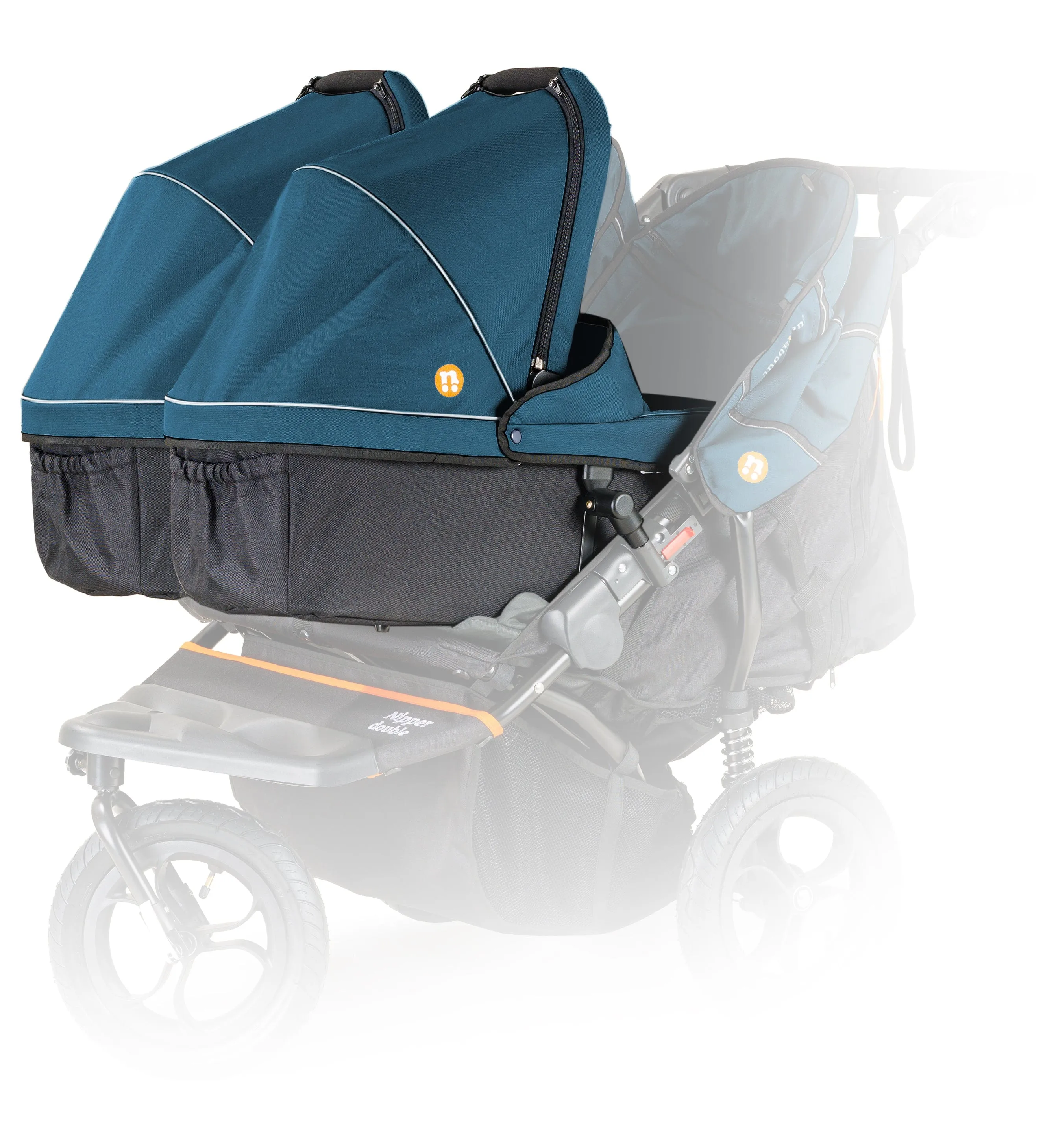 Out n About Double Carrycot - Highland Blue