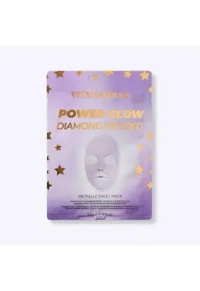 Power Glow Diamond Infused Metallic Sheet Mask