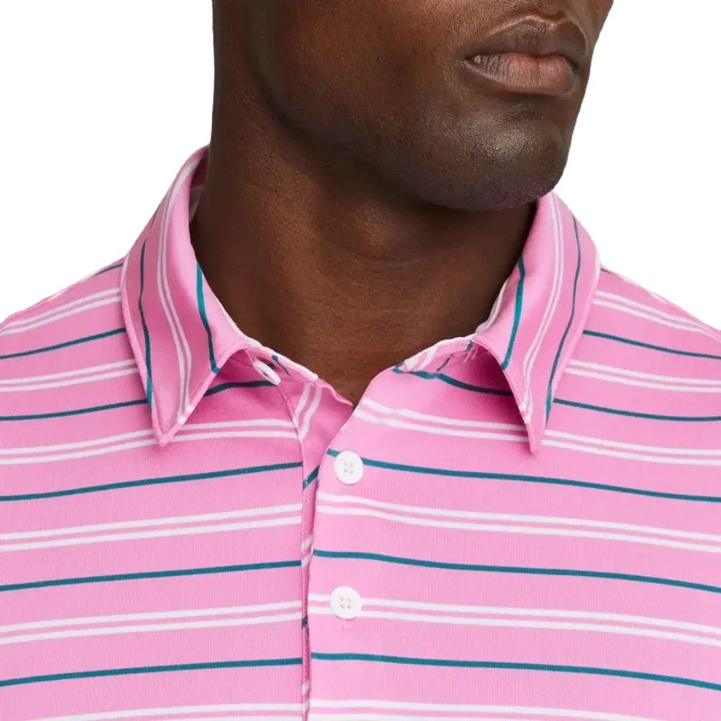 Puma MATTR Striper Golf Polo - Pink