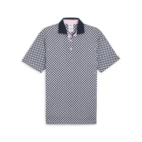 Puma Men's Arnold Palmer AP MATTR Checkered Golf Polo