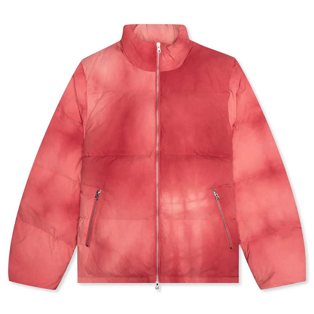 Recycled Nylon Down Puffer - Faded Red