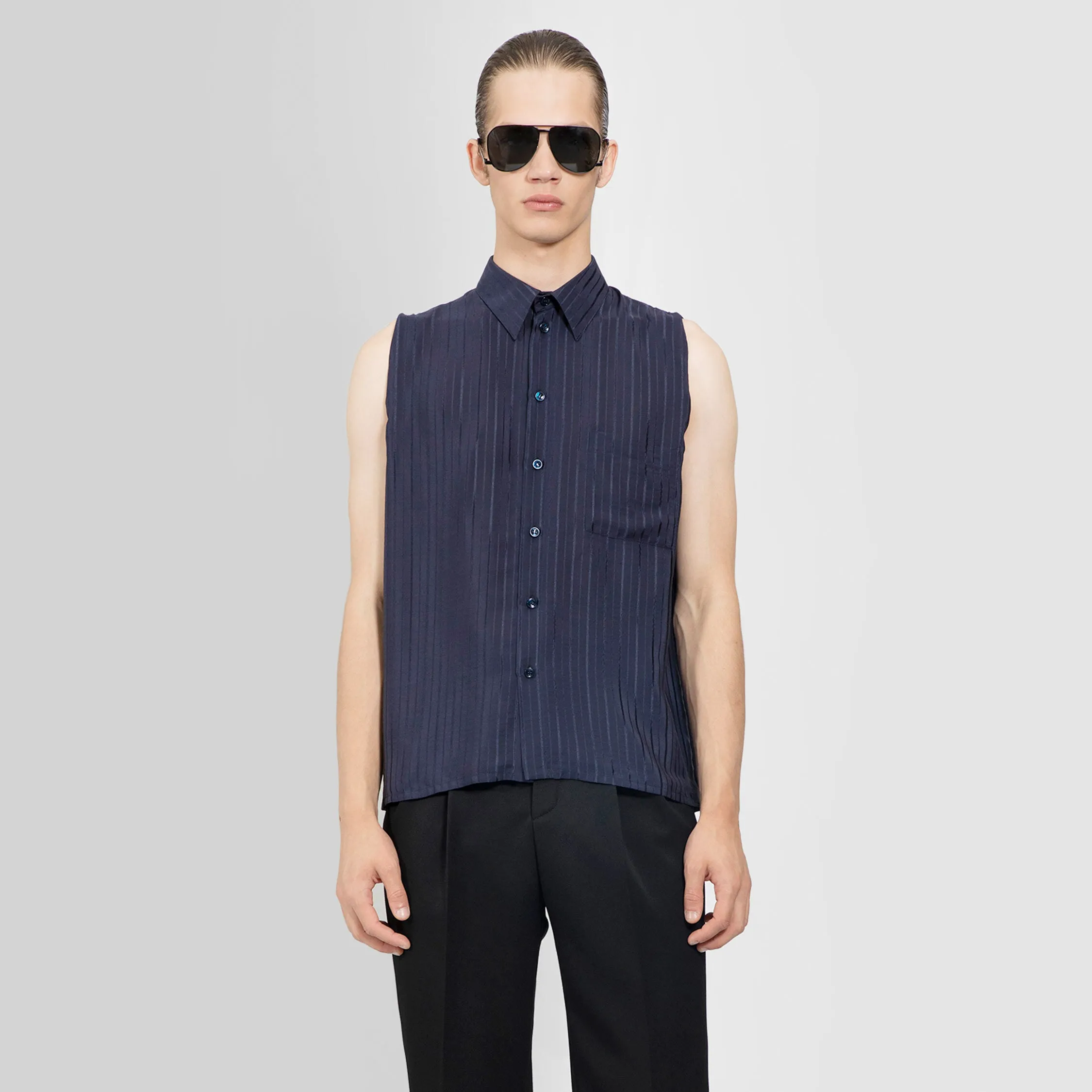 SAINT LAURENT MAN BLUE SHIRTS