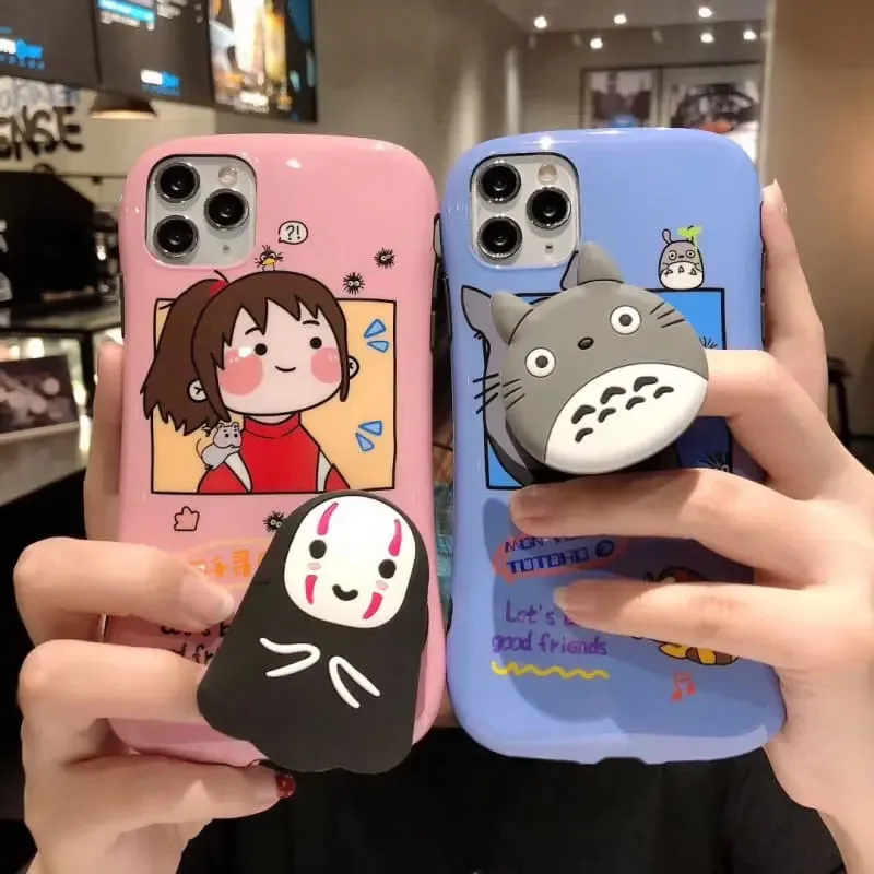 Silicone stand MKirited Away Totoro soft Mobile phone case MK14878