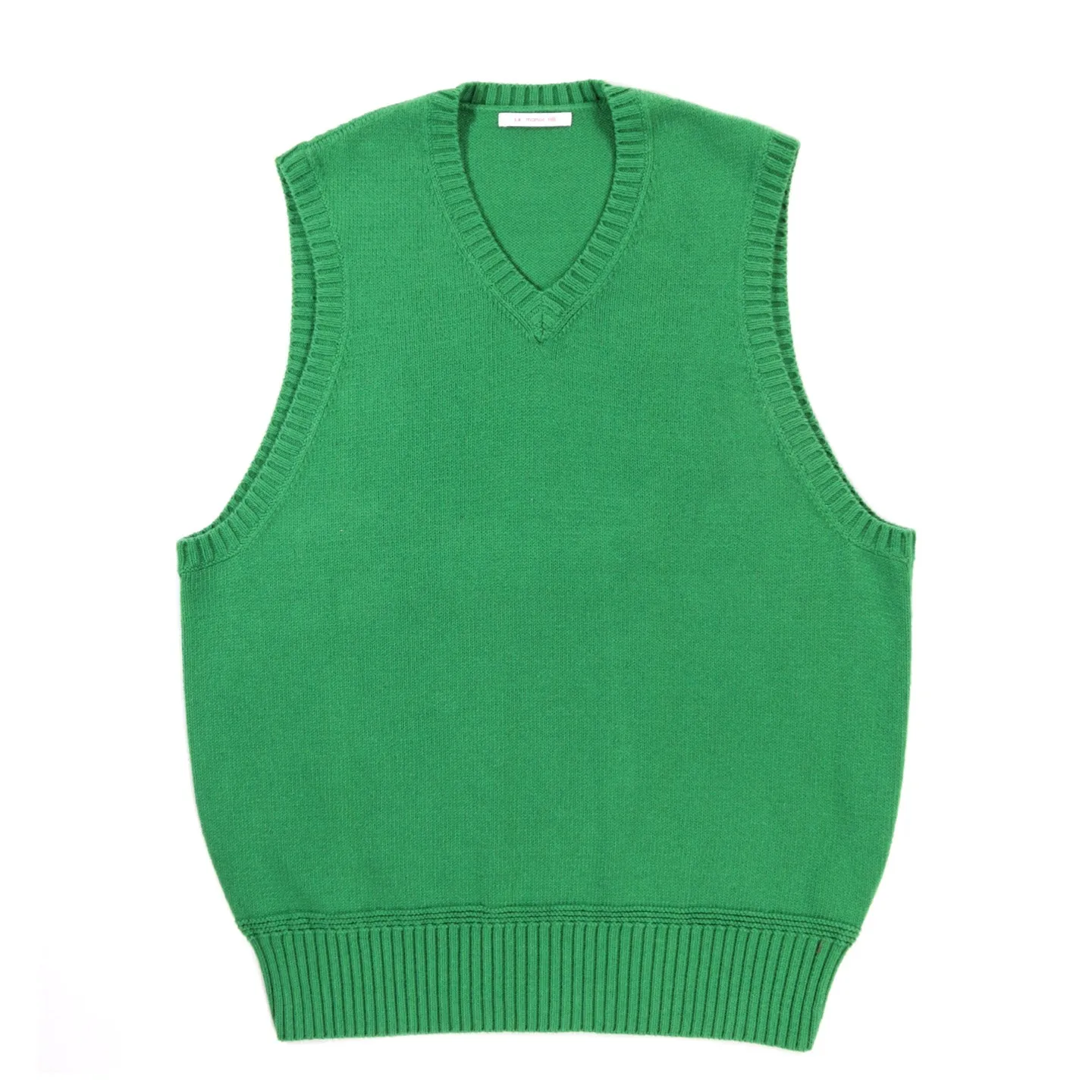 S.K. MANOR HILL SWEATER VEST KELLY GREEN COTTON