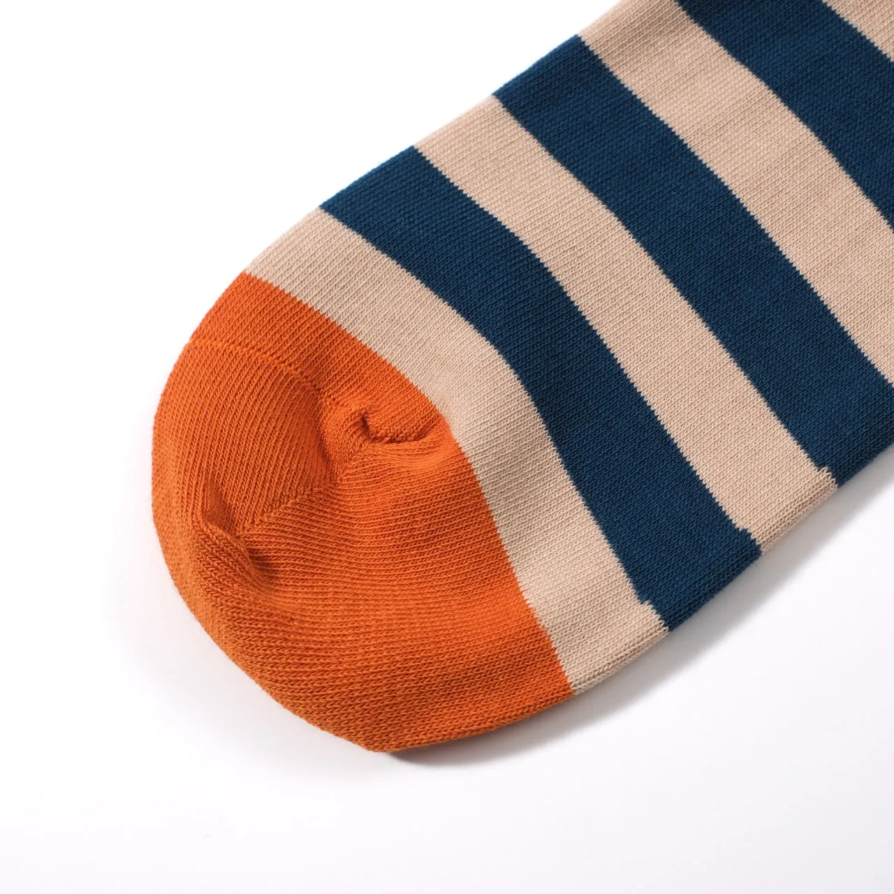 Striped Mid-Calf Length Socks Men's Cotton Socks