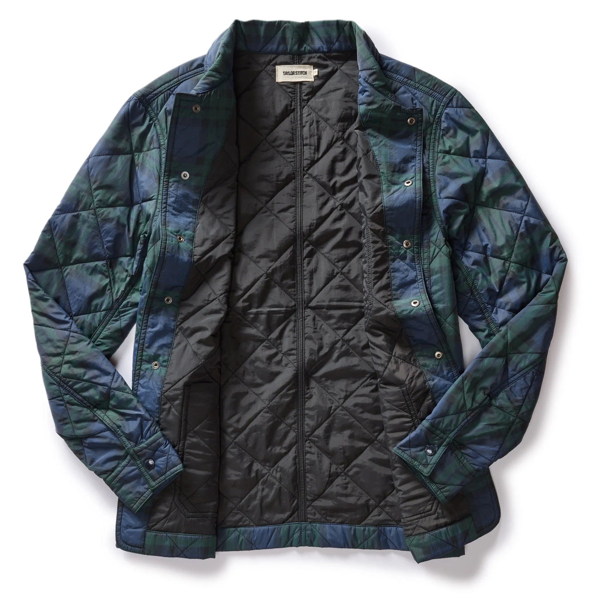 The Ojai Jacket in Blackwatch Plaid Diamond Quilt