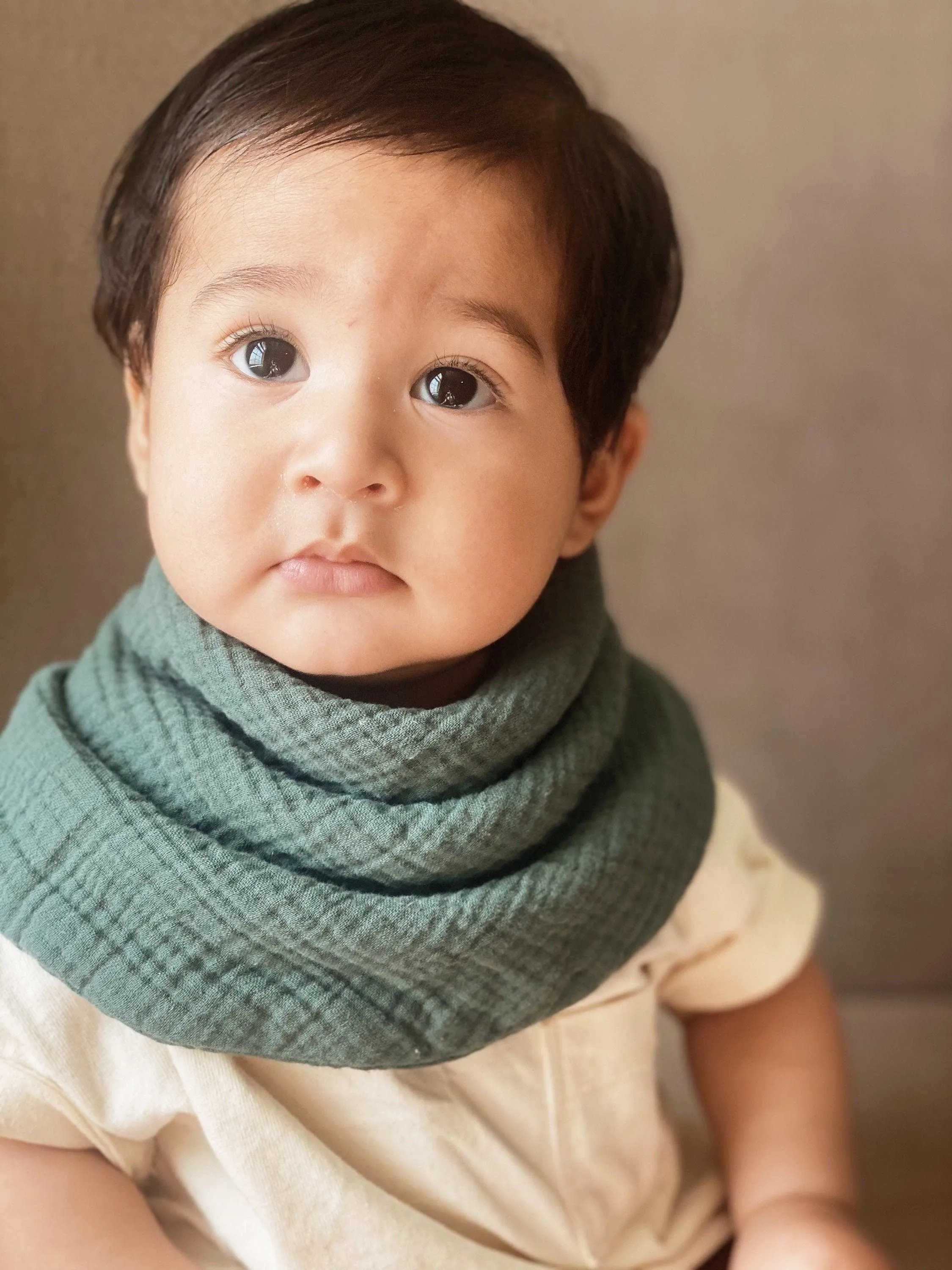 Thick Cotton Gauze Scarf Bib - Many Colors Available