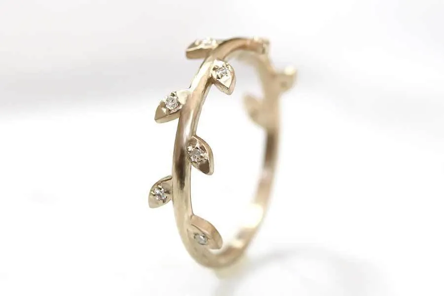 Vine Diamond Ring