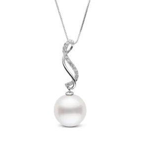 Wanderlust Collection 10.0-11.0 mm White South Sea Pearl & Diamond Pendant